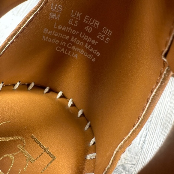 Franco Sarto Camel Ankle Strap Wedges - Picture 7 of 8